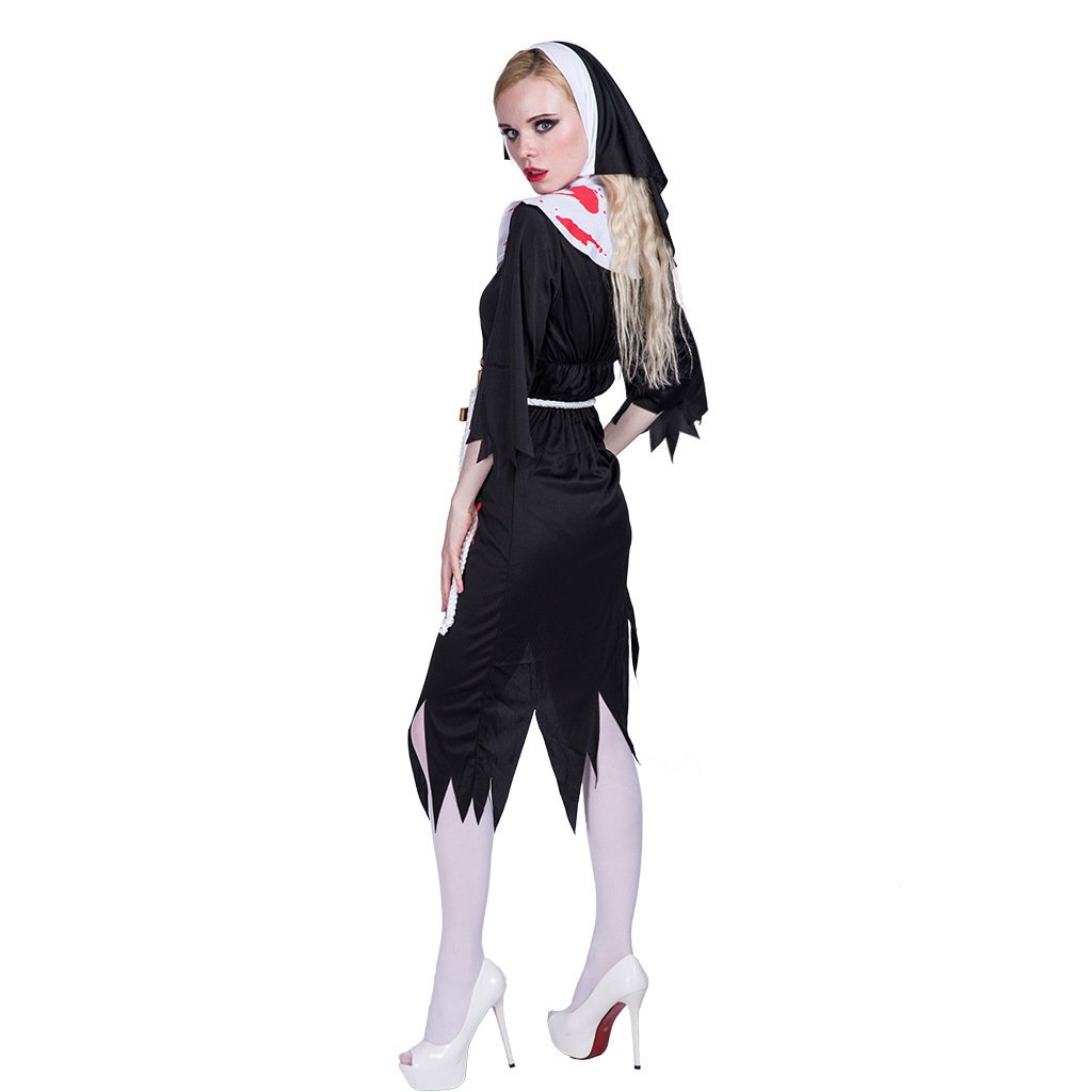 Bloodstained Nun Zombie Costume - Image 3