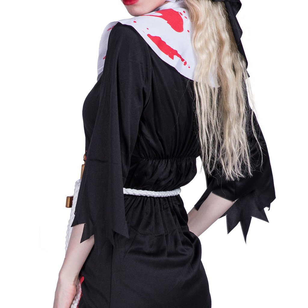 Bloodstained Nun Zombie Costume - Image 5