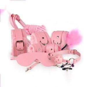 10 Pieces Velvet Leather Restraint Set