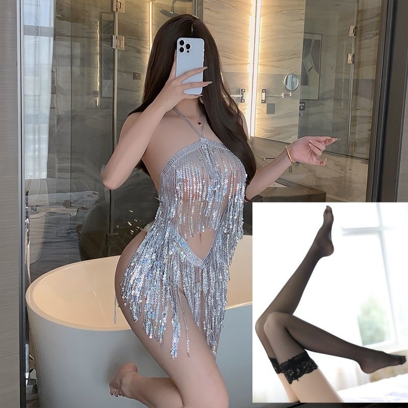 Sequined Tassel Skirt Sexy Lingerie - Image 2
