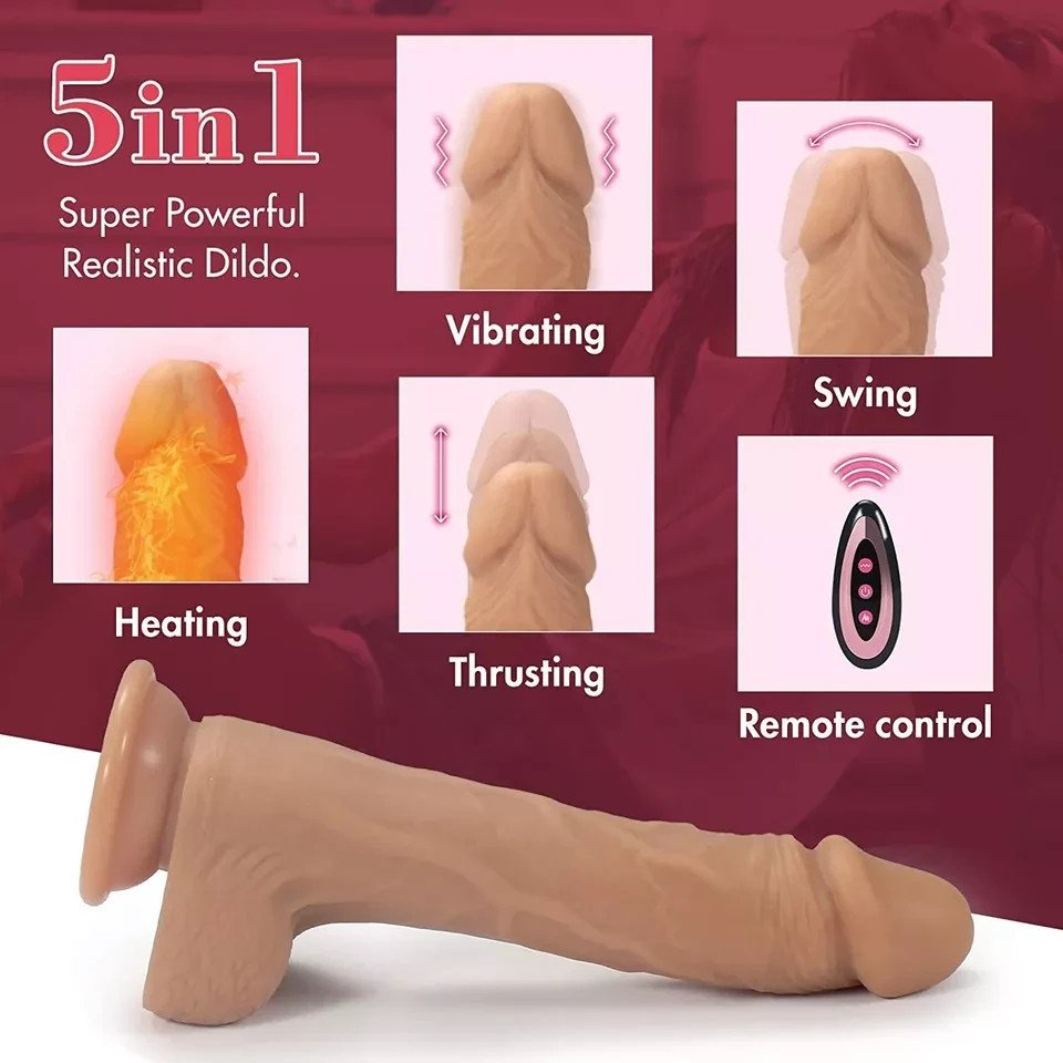 Realistic Dildo Thrusting Heating Rotating - Image 5