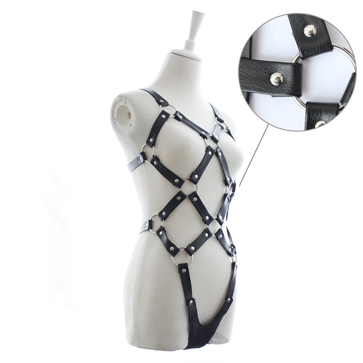 Leather Bondage Restraint Suit - Image 5