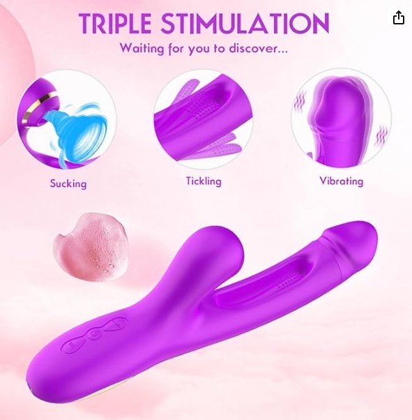 Vibrator 3IN1 Flapping & Vibrating & Suck - Image 4