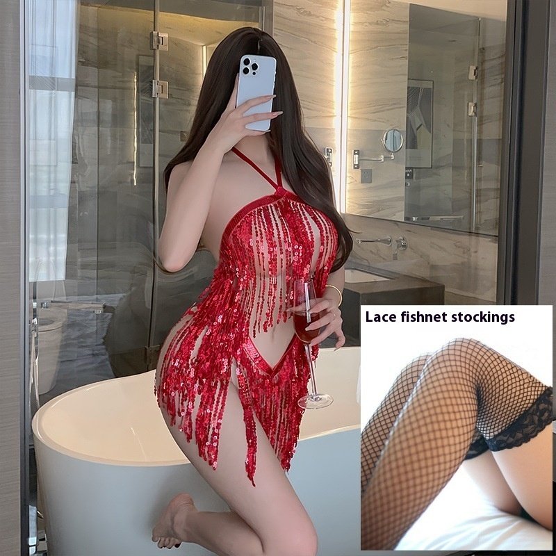 Sequined Tassel Skirt Sexy Lingerie - Image 5