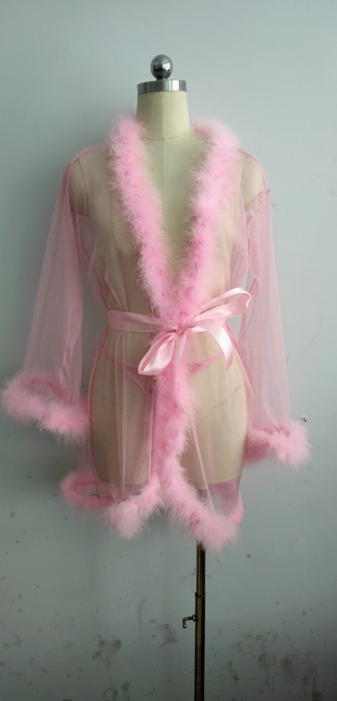 Sexy Fluffy Seethrough Nighty Lingerie - Image 3