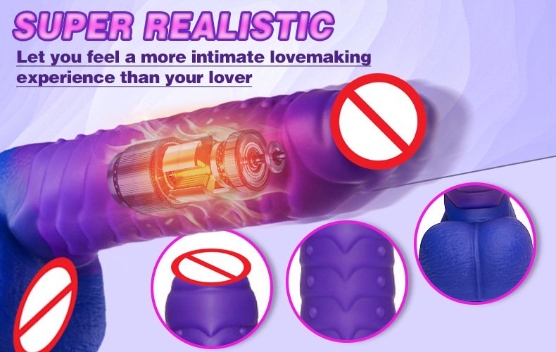 Telescopic Vibrating Dildo Heating - Image 8