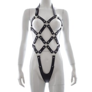 Leather Bondage Restraint Suit