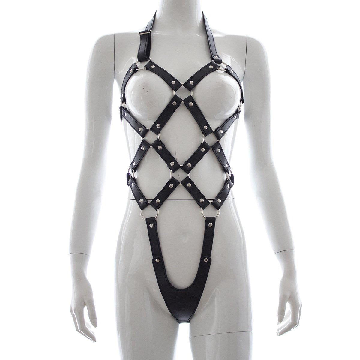 Leather Bondage Restraint Suit