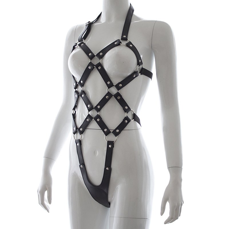 Leather Bondage Restraint Suit - Image 4