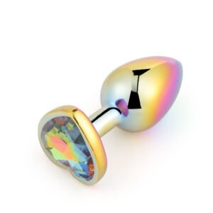 Colorful Heart-shaped Metal Butt Plu